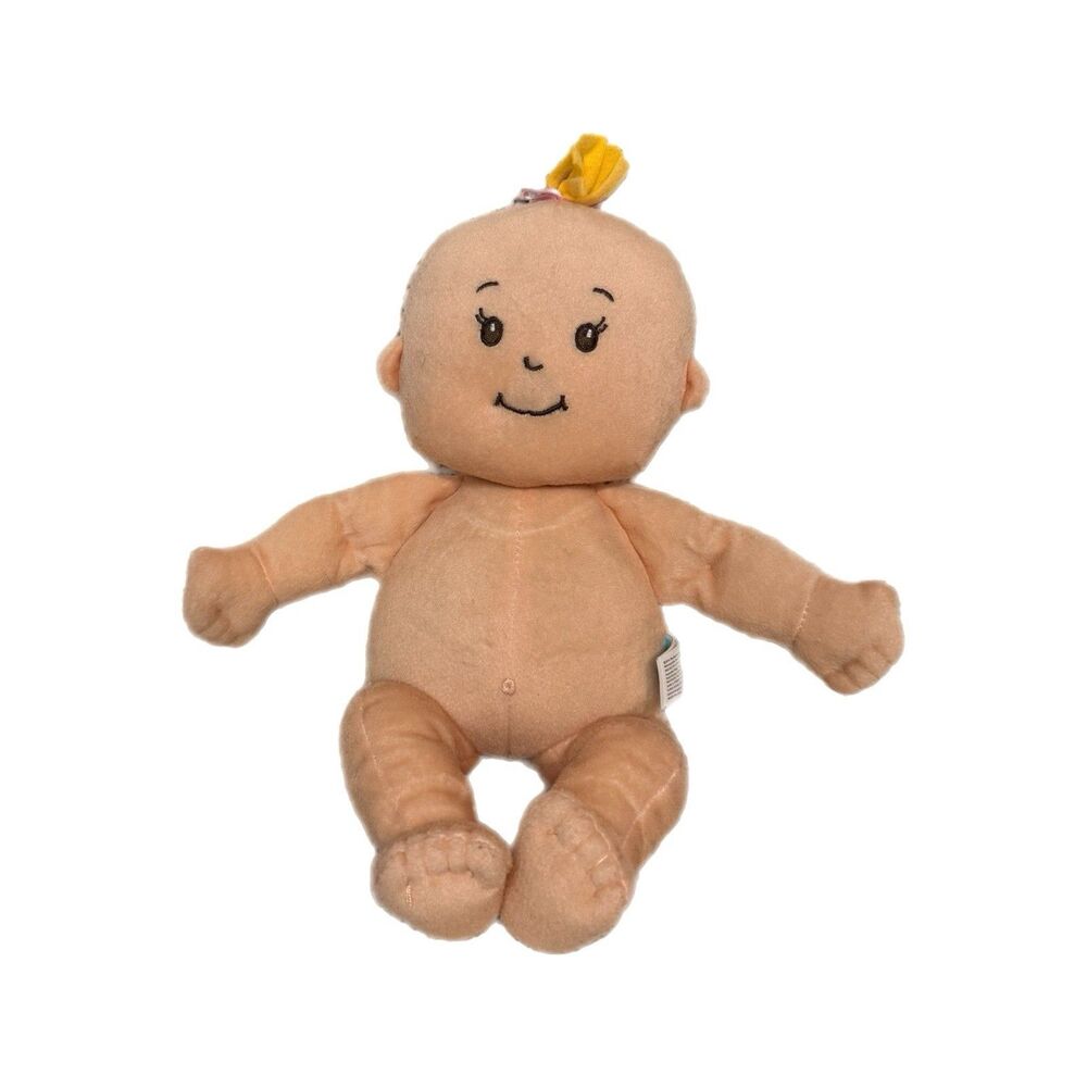 2008 Wee Baby Blonde Hair Stella 14” Plush Doll Manhattan Toy No Clothes